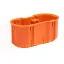 Flush mounted junction box M2x60DF MULTIWALL SLIM orange thumbnail 1