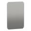 Plain mounting plate H600xW400mm made of galvanised sheet steel thumbnail 1