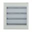 Complete surface-mounted flat distribution board with window, white, 33 SU per row, 4 rows, type C thumbnail 5