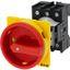 Main switch, P1, 25 A, rear mounting, 3 pole, Emergency switching off function, With red rotary handle and yellow locking ring, Lockable in the 0 (Off thumbnail 5