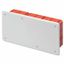 JUNCTION AND CONNECTION BOX - FOR BRICK WALLS - WITH DIN RAIL - DIMENSIONS 294X152X75 - WHITE LID RAL9016 thumbnail 2