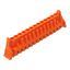 THT female header straight Pin spacing 5.08 mm orange thumbnail 2