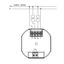 Concealed clock thermostat as room controller, AC 230V, 1 changeover contact, heating 5(2) A, cooling 1(1) A, blue backlighting thumbnail 4