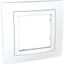 Unica Basic - cover frame - 1 gang - white/white thumbnail 3