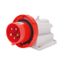 90° ANGLED SURFACE MOUNTING INLET - IP67 - 3P+E 32A 380-415V 50/60HZ - RED - 6H - SCREW WIRING thumbnail 2