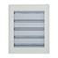 Complete flush-mounted flat distribution board with window, white, 33 SU per row, 5 rows, type C thumbnail 7