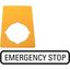 Label, emergency switching off, yellow, HxW=50x33mm, emergency-Stop thumbnail 3
