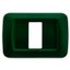 TOP SYSTEM PLATE - IN TECHNOPOLYMER GLOSS FINISHING - 1 GANG - RACING GREEN - SYSTEM thumbnail 2