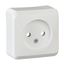 PRIMA - single socket outlet without earth - 16A, white thumbnail 2