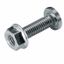 BOLT - WITH FLANGED NUT - M6x20 - FINISHING: INOX 316L thumbnail 2