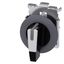 Selector switch, illuminable, 30 mm, round, Metal, matte, white, selector switch, long, front ring for flush installation,  3SU1062-2EM60-0AA0-Z X90 thumbnail 1