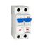 Miniature Circuit Breaker (MCB) B, 10A, 2-pole, 6kA thumbnail 1