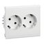 Thorsman - CYB-PS - socket outlet - double slave - 37° - white NCS thumbnail 2