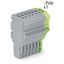 1-conductor female connector Push-in CAGE CLAMP® 1.5 mm² gray, green-y thumbnail 1