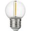 LED E27 Fila Ball G45x68 230V 55Lm 1W 827 Polycarbonat Clear N-Dim thumbnail 2