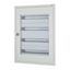 Complete flush-mounted flat distribution board with window, white, 33 SU per row, 4 rows, type C thumbnail 4