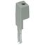 Test plug adapter 11.6 mm wide for 4 mm Ø test plugs gray thumbnail 2