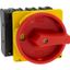 Main switch, P3, 63 A, flush mounting, 3 pole + N, Emergency switching off function, With red rotary handle and yellow locking ring, Lockable in the 0 thumbnail 8