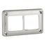 Plate Soliroc - 2 gang - 110 x 181 mm - horizontal or vertical - IK 10 thumbnail 2