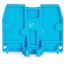 End plate with fixing flange M4 2.5 mm thick blue thumbnail 4