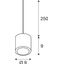 OCULUS PD 10,5W 2000-3000K 230V IP20 white thumbnail 1