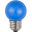 LED E27 Ball G45x68 230V 1W 320° AC Blue Non-Dim thumbnail 1