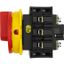 Main switch, P3, 63 A, flush mounting, 3 pole, 2 N/O, 2 N/C, Emergency switching off function, With red rotary handle and yellow locking ring thumbnail 3