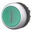 Illuminated pushbutton actuator, RMQ-Titan, Flush, momentary, green, inscribed, Bezel: titanium thumbnail 4