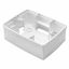 WALL-MOUNTING BOX FOR ONE PLATE - ITALIAN STANDARD 4 GANG - WHITE - CHORUSMART thumbnail 2
