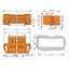 1-conductor male connector CAGE CLAMP® 2.5 mm² orange thumbnail 6