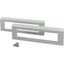 Plinth, side panels for HxD 100 x 400mm, grey, with cable duct cutout thumbnail 3