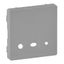 Cover plate Valena Life - source input with power supply - aluminium thumbnail 1