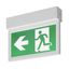 P-LIGHT Emergency Exit sign small ceiling/wall, white thumbnail 1