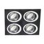 Helium Quad Recessed Light Black thumbnail 1