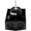 On-Off switch, T0, 20 A, surface mounting, 2 contact unit(s), 3 pole, with black thumb grip and front plate thumbnail 47