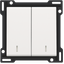 Finishing set with double lens for two-circuit switch, two-way switch thumbnail 2