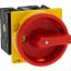 Main switch, T3, 32 A, flush mounting, 2 contact unit(s), 3 pole + N, Emergency switching off function, With red rotary handle and yellow locking ring thumbnail 8