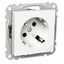 Exxact single socket-outlet with 45° angled outlet portion screw white thumbnail 3