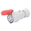 STRAIGHT CONNECTOR HP - IP44/IP54 - 3P+E 16A 440-460V 60HZ - RED - 11H - SCREW WIRING thumbnail 2