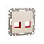 Sedna Design & Elements, plate KRONE cat5e 6 UTP, beige thumbnail 3