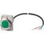 Indicator light, Flat, Cable (black) with non-terminated end, 4 pole, 1 m, Lens green, LED green, 24 V AC/DC thumbnail 3
