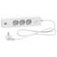 Unica extend - Schuko trailing lead - 3 gangs - with USB port - white ST943U1W thumbnail 1