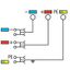 2000-5457 4-conductor sensor supply terminal block; with ground contact; with colored conductor entries thumbnail 5