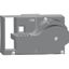 Front rotary handle NG 125 - 3 poles/4 poles - black handle thumbnail 2