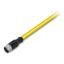 System bus cable M12B socket straight 5-pole yellow thumbnail 2