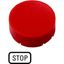 Button plate, raised red, STOP thumbnail 6