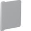 End cap made of PVC for slotted panel trunking BA6 40x40mm stone grey thumbnail 1