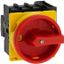 Main switch, P1, 32 A, flush mounting, 3 pole, 1 N/O, 1 N/C, Emergency switching off function, With red rotary handle and yellow locking ring, Lockabl thumbnail 8