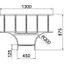 LT 1145 R3 FT T piece for cable ladder 110x450 thumbnail 2