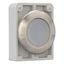 Illuminated pushbutton actuator, RMQ-Titan, flat, maintained, White, blank, Front ring stainless steel thumbnail 7